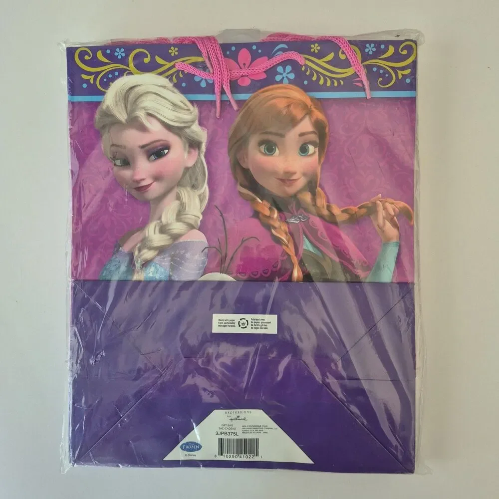 Hallmark Expressions Disney Frozen Elsa Anna Olaf 9 Gift Bags w/ Handles Cards